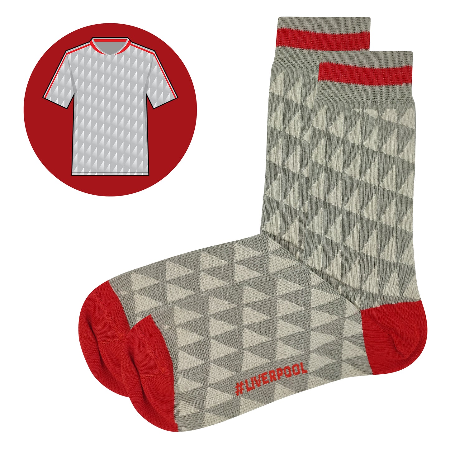 Liverpool - Retro Shirt Sock Gift Box | Size UK 7 - 11