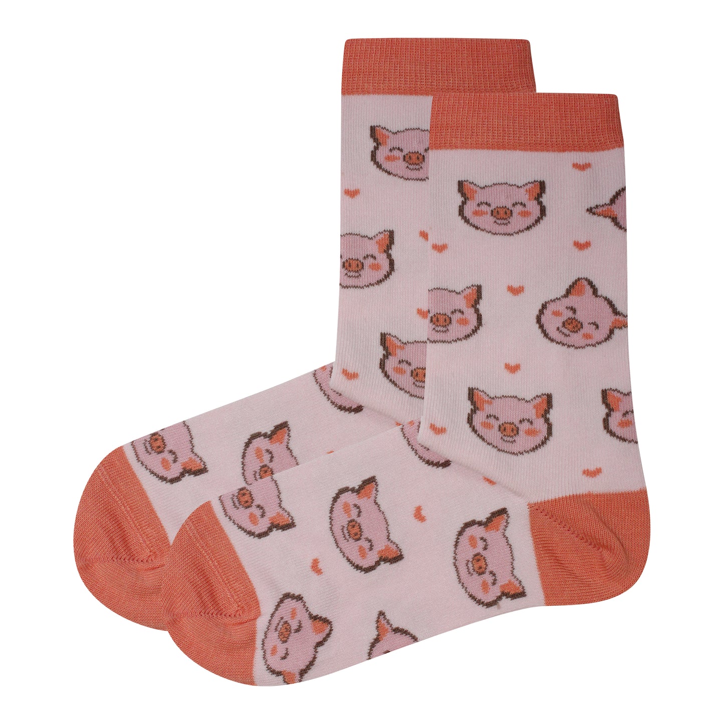 Pink Piggy Portrait Socks