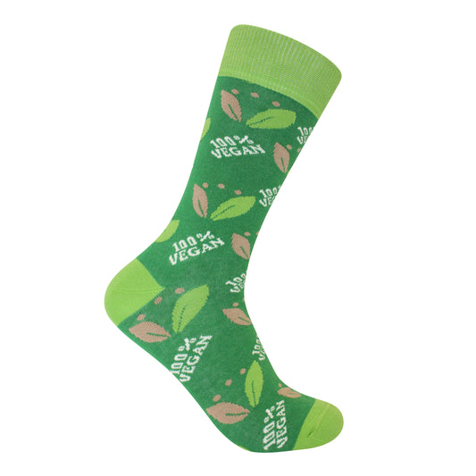'100% Vegan' Vegan Themed Socks