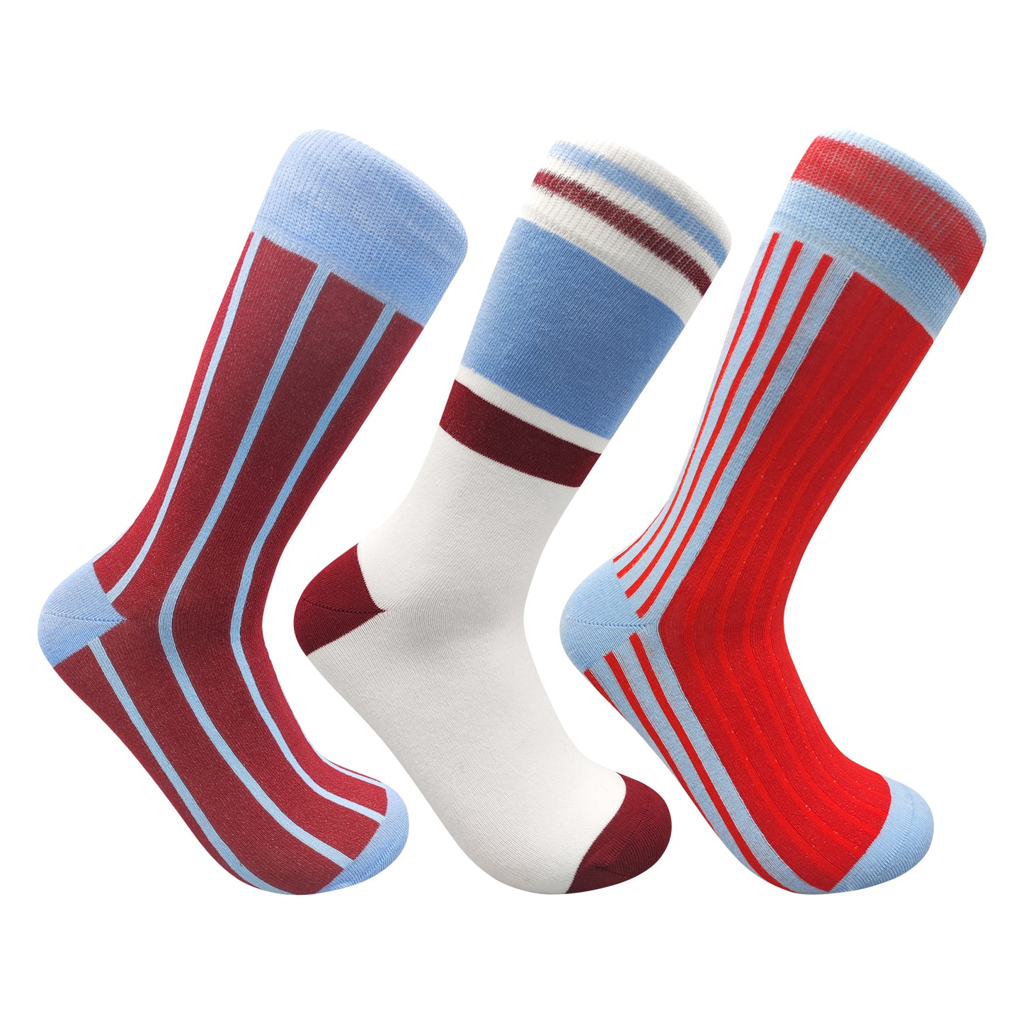Villa - Retro Shirt Sock Gift Box | Size UK 7 - 11