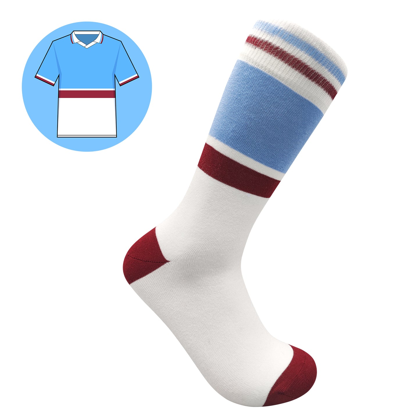 Villa - Retro Shirt Sock Gift Box | Size UK 7 - 11