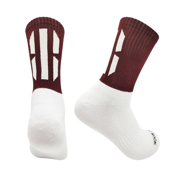 Gael-Tek Mid Socks For Gaelic Games | Maroon & White