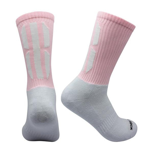 Gael-Tek Mid Socks For Gaelic Games | Pink & White
