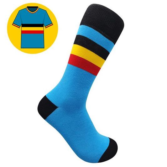 Belgium - Away 70 | Retro Shirt Socks | Blue | Size UK 7 - 11
