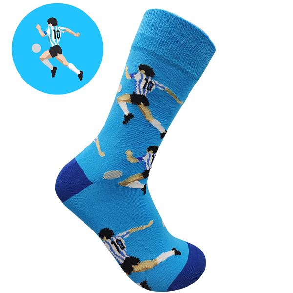 El Diego | Retro Shirt Socks | Blue