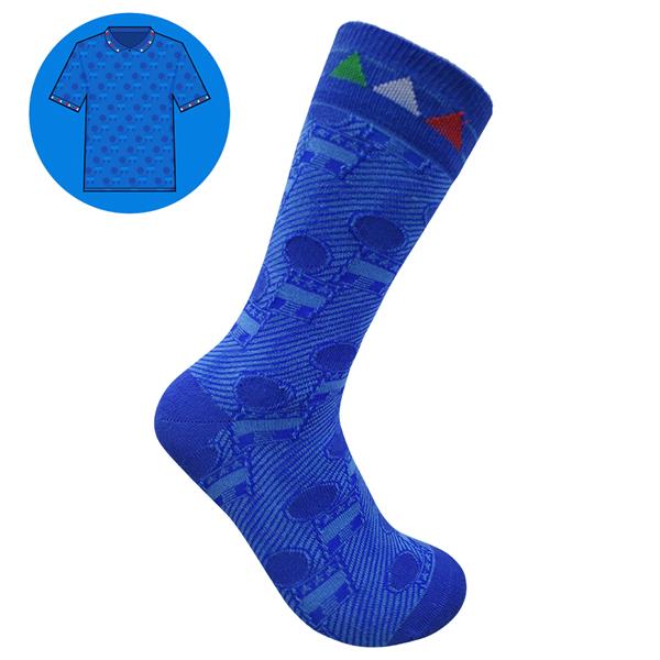 Italy - Home 94 | Retro Shirt Socks | Blue